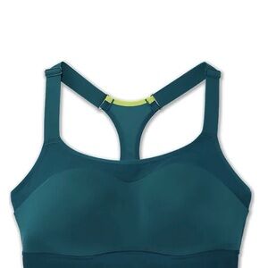 Brooks Womens Deep Sea Dare Racerback Run Athletic Sports Bra Sportsbra US 38E
